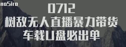 树敌‮习研‬社抖音无人直播暴力带货车载U盘必出单，单号单日产出300纯利润-久久资源库
