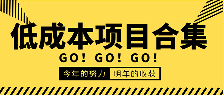 低成本零成本项目合集：赚钱快的慢的、暴利的，线上线下的，价值万元资料-久久资源库