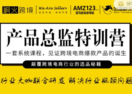 枫火跨境·产品总监特训营，行业大咖联合研发解决行业瓶颈问题-久久资源库