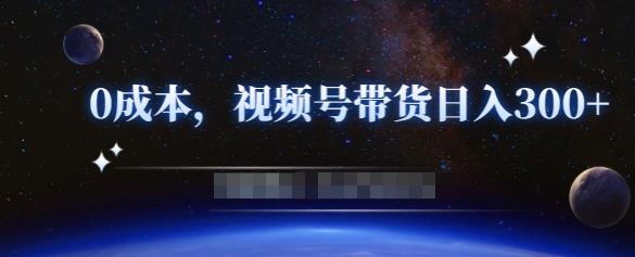 零基础视频号带货赚钱项目，0成本0门槛轻松日入300+【视频教程】-久久资源库