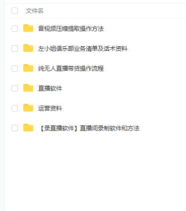 左小姐-直播带货俱乐部十三行、无人直播，全套教程附：工具、文档、话术资料-久久资源库