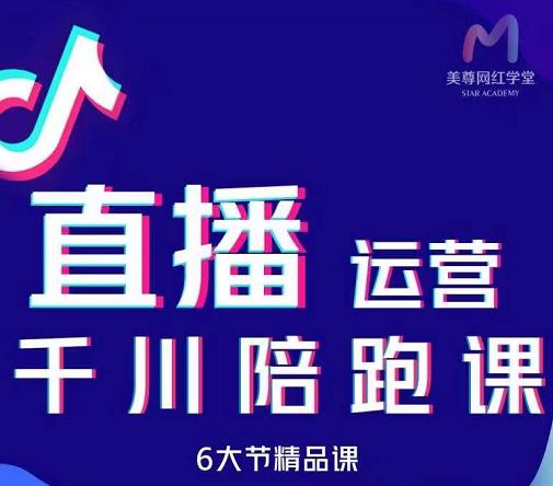 美尊-抖音直播运营千川系统课：直播​运营规划、起号、主播培养、千川投放等-久久资源库