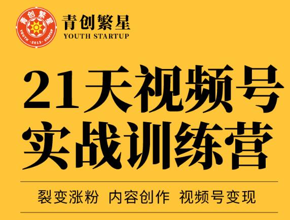 张萌21天视频号实战训练营，裂变涨粉、内容创作、视频号变现 价值298元-久久资源库