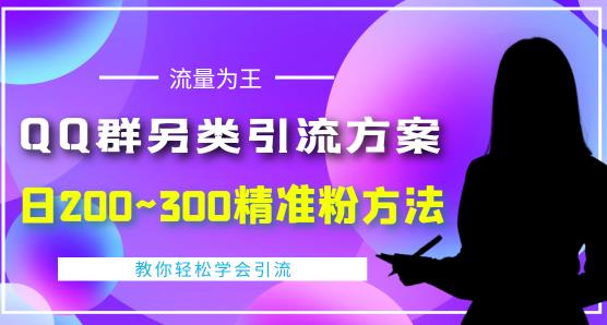 价值888的QQ群另类引流方案，半自动操作日200~300精准粉方法【视频教程】-久久资源库