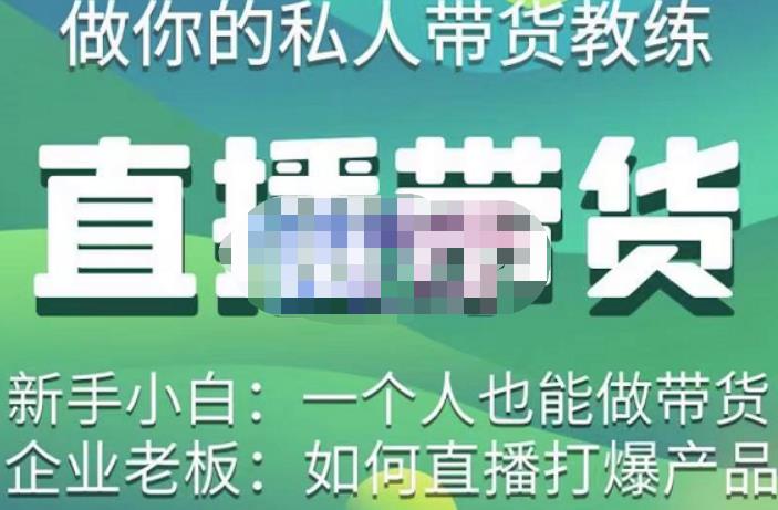 硬核传媒·直播带货（私人教练），实操实战教学，通俗易懂，学完后新手小白一个人也能做带货-久久资源库
