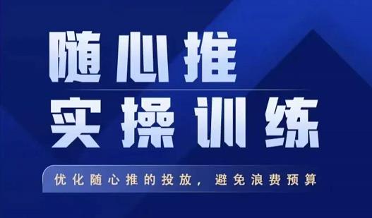 飞哥·随心推实操训练，优化随心推投放，避免浪费预算-久久资源库