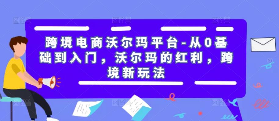 跨境电商沃尔玛平台-从0基础到入门，沃尔玛的红利，跨境新玩法-久久资源库