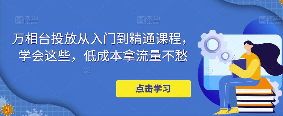 万相台投放从入门到精通课程，学会这些，低成本拿流量不愁-久久资源库
