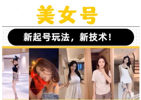 2023抖音快手短视频美女号课程制作玩法教程，美女号搬运新起号玩法，新技术（素材+教程）-久久资源库