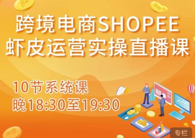 跨境电商Shopee虾皮运营实操直播课，从零开始学，入门到精通（10节系统课）-久久资源库