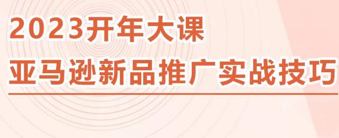 2023亚马逊新品推广实战技巧，线下百万美金课程的精简版，简单粗暴可复制，实操性强的推广手段-久久资源库