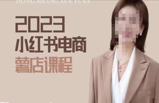 2023小红书电商课，新手小白从0~1玩转小红书薯店电商-久久资源库