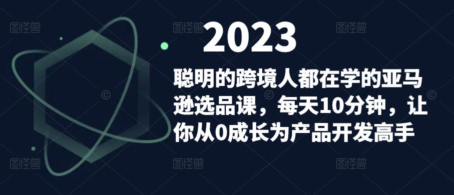 聪明的跨境人都在学的亚马逊选品课，每天10分钟，让你从0成长为产品开发高手-久久资源库