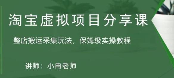淘宝虚拟整店搬运采集玩法分享课：整店搬运采集玩法，保姆级实操教程-久久资源库