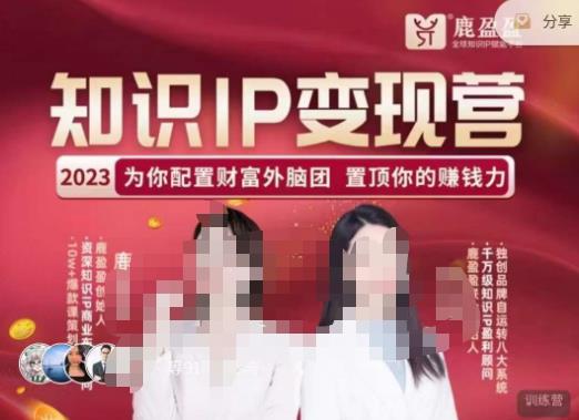 鹿盈盈-知识IP变现实操营，​普通人可复制的知识产品落地实操课，​带你打通知识IP变现底层逻辑-久久资源库