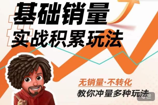 内功丨淘系基础销量实战积累玩法，无销量·不转化，教你冲量多种玩法-久久资源库
