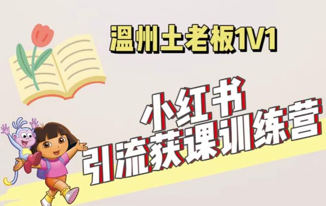 小红书1对1引流获客训练营：账号、内容、引流、成交（价值3999元）-久久资源库