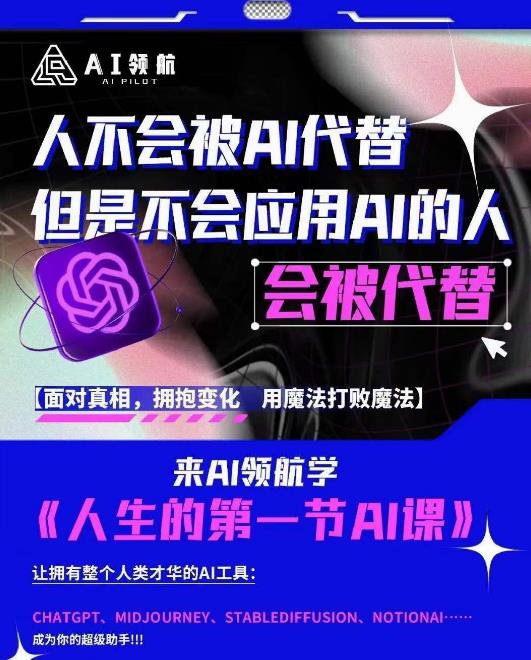 AI领航-人生第一节AI课，拉开你与普通工作者的距离！30位AI领域极客，汇集1000小时Al心得-久久资源库