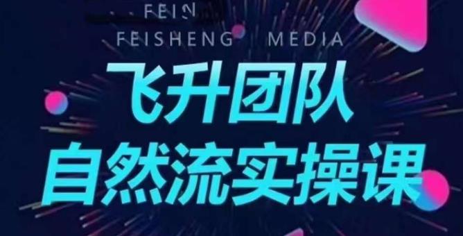 飞升团队课程自然流实操课，抖音半无人起号主播间搭建教学-久久资源库