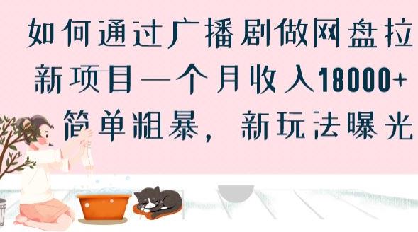 如何通过广播剧做网盘拉新项目一个月收入18000+，简单粗暴，新玩法曝光【揭秘】-久久资源库