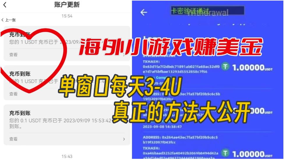海外小游戏美金项目真正可以达到3-4U单窗口的方法，单台电脑收入300+【揭秘】-久久资源库