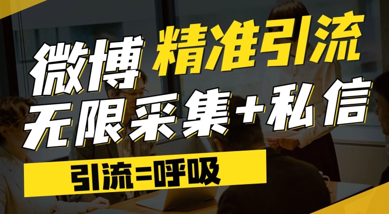 微博最新引流技术，软件提供博文评论采集+私信实现精准引流【揭秘】-久久资源库