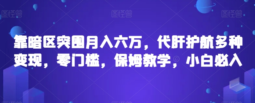 靠暗区突围月入六万，代肝护航多种变现，零门槛，保姆教学，小白必入【揭秘】-久久资源库
