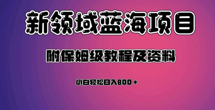 虚拟资源蓝海领域新项目，轻松日入800＋，附保姆级教程及资料-久久资源库