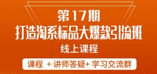 南掌柜-第17期打造淘系标品大爆款，5天线上课-久久资源库