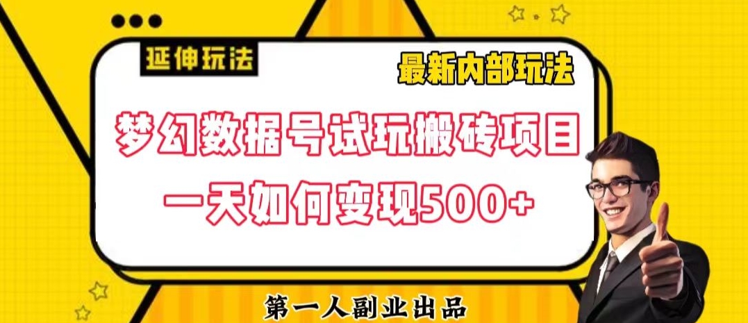 数据号回归玩法游戏试玩搬砖项目再创日入500+【揭秘】-久久资源库