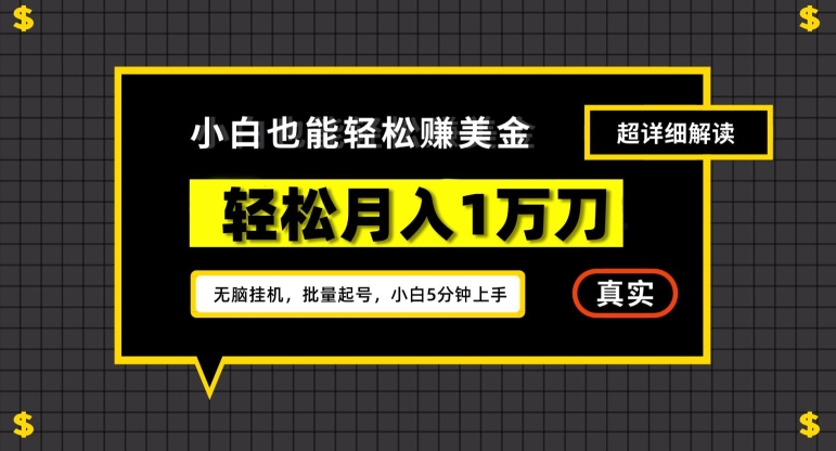 谷歌看广告撸美金2.0，无脑挂机，多号操作，月入1万刀【揭秘】-久久资源库