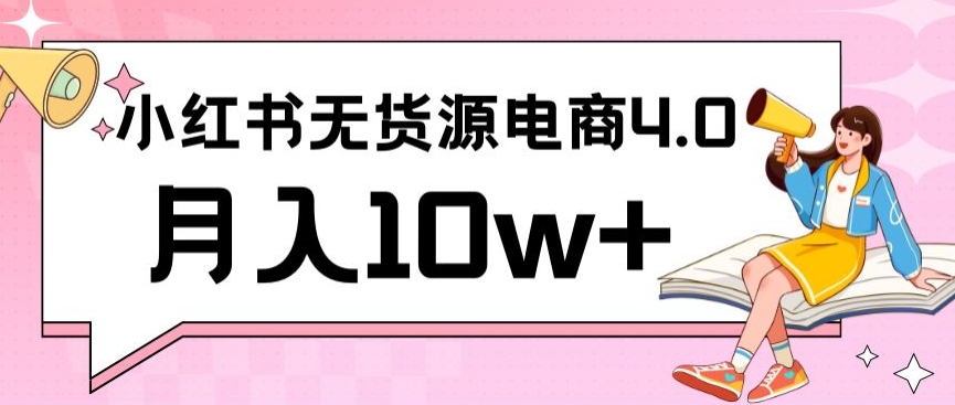 小红书新电商实战，无货源实操从0到1月入10w+联合抖音放大收益【揭秘】-久久资源库