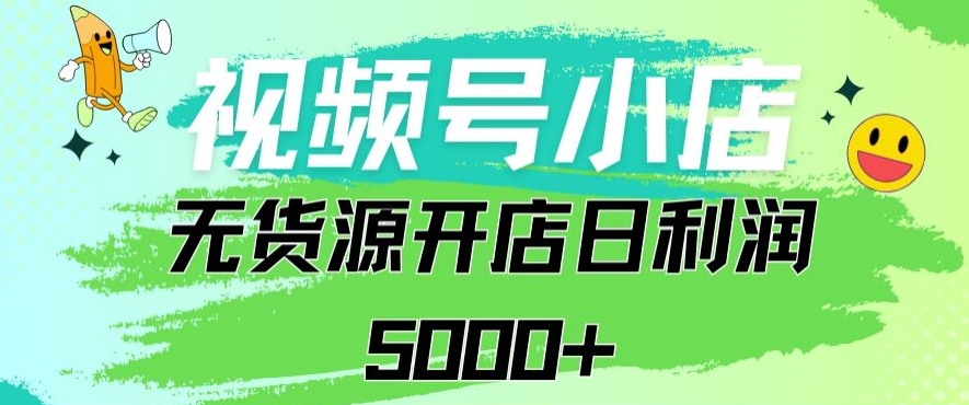视频号无货源小店从0到1日订单量千单以上纯利润稳稳5000+【揭秘】-久久资源库