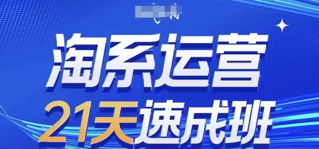 淘系运营21天速成班(更新24年9月)，0基础轻松搞定淘系运营，不做假把式-久久资源库
