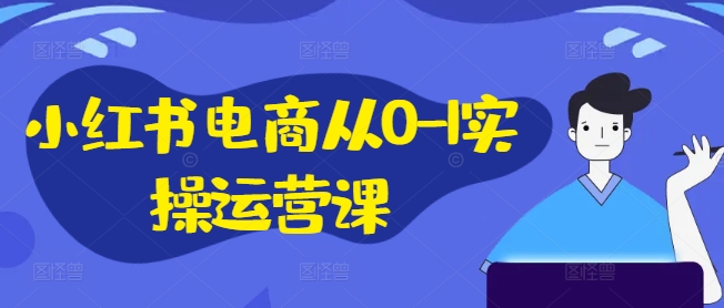 小红书电商从0-1实操运营课，小红书手机实操小红书/IP和私域课/小红书电商电脑实操板块等-久久资源库