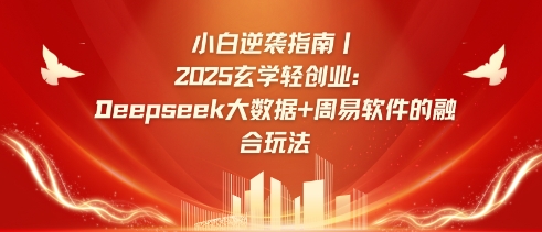 小白逆袭指南，2025玄学轻创业：Deepseek大数据+周易算法的融合玩法-久久资源库